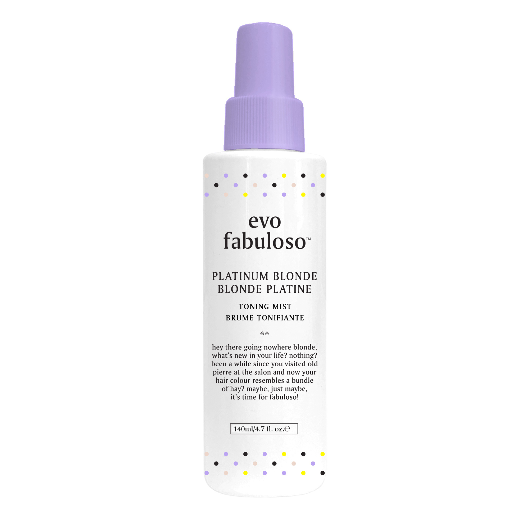 evo fabuloso platinum toning mist 4.7oz